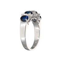 Vicenza - Piazzetta Palladio 2 - Anello Crivelli Donna ZAFFIRO in Oro bianco Zaffiro 1.64 Ct 230-338-248 ZF - 230-338-248 ZF